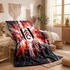Fulham Football Print Flannel Blanket Soft Warm Sofa Bed Throw Blanket For Home Office Bedroom