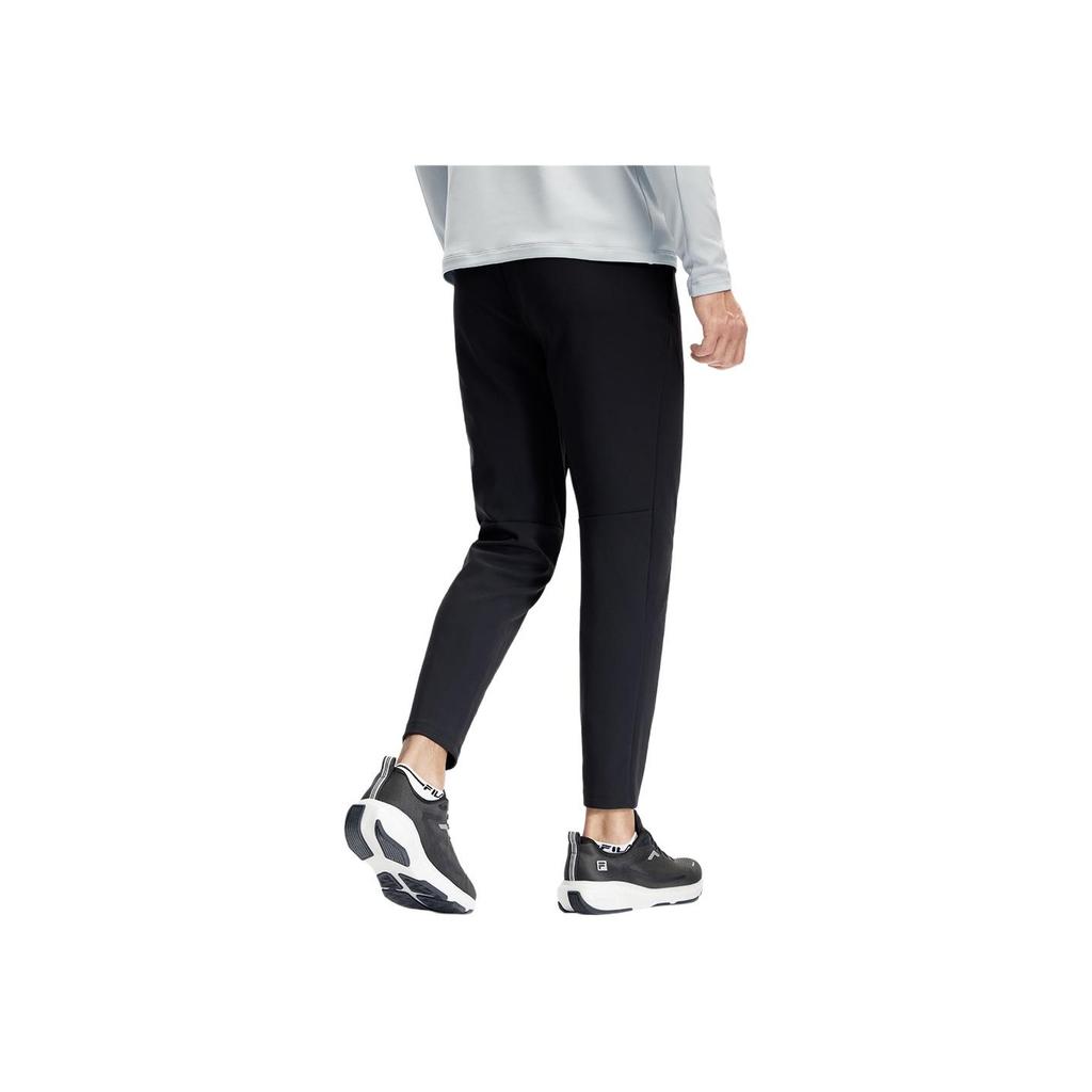 Fila Однотонные облегающие трикотажные спортивные брюки прямого кроя для мужчин, низ, черные A11M411608F-BK