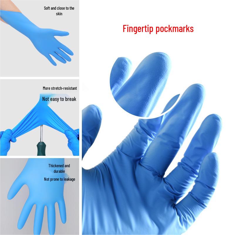 9-Inch Unisex Disposable Nitrile Gloves for Dishwashing and Kitchen Cleaning
