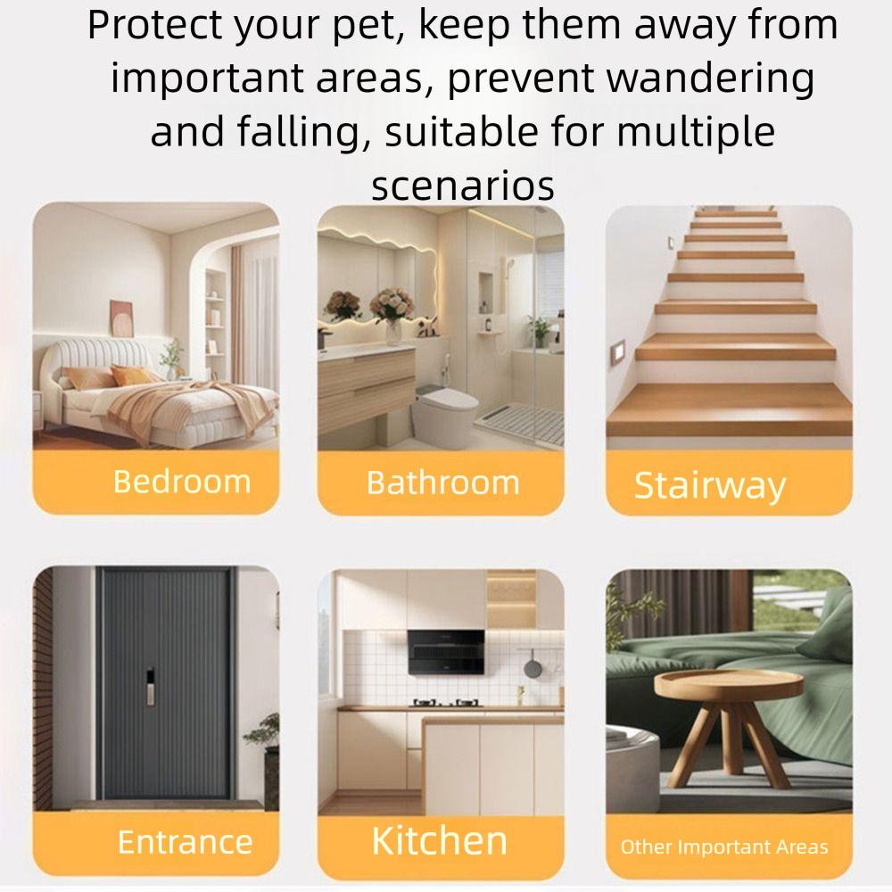 Universal Baby Safe Guard Door Multifunctional Child Barrier Fences Pet Safety Enclosure  Cat/Dog