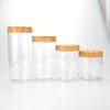 1pc Bamboo Like Wide Mouth Transparent Jar, Separate Bottles of Face Cream/honey/lotion, Travel Accessories