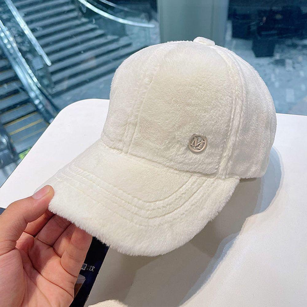 Повседневная теплая плюшевая кепка в стиле хип-хоп, бейсболка, спортивная шляпа, кепка с козырьком