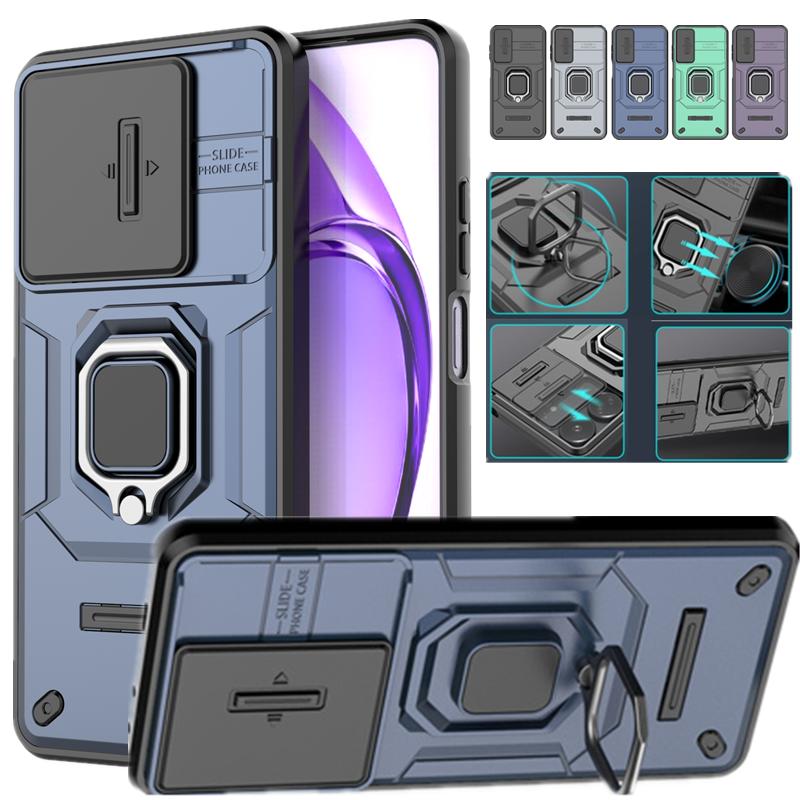 Противоударный чехол Armor для OPPO A40 4G A40M A60 A80 5G A3 Pro A3x Защитная крышка Магнитное кольцо Подставка Держатель Coque Fundas Capa