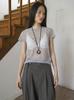 FROMWHERE Belt Detail Wide Pants Charcoal