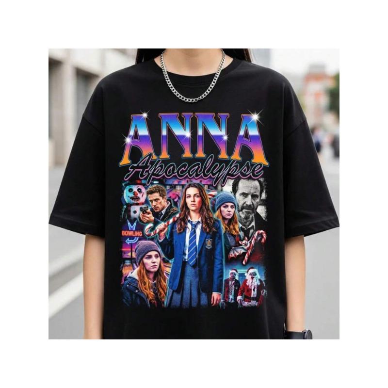 Anna And Apocalypse Tshirt Horror Musical Shirt Retro Aesthetic Movie Tee Vintage Zombie Slasher Tee
