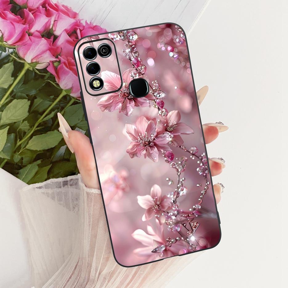 For Infinix Hot 11 Play Case Stylish Butterfly Tree Painted Cover Soft TPU Phone Case For Infinix Hot 10 Play X688C X688B Fundas