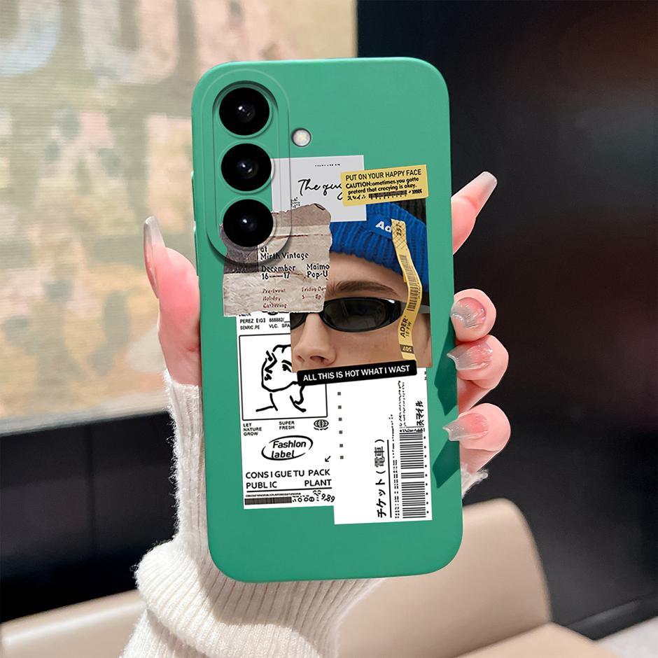 For Samsung Galaxy S26 Plus Ultra Case Pretty Sweet Girls Liquid Silicone Bumper Cover For SamsungS26 Ultra GalaxyS26Plus Fundas
