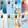 Забавный чехол для телефона с картой путешествий для Samsung Galaxy S20 S21 FE S10 Lite Note 20 10 Lite S8 S9 S10E S10 Plus, ультра черный мягкий чехол