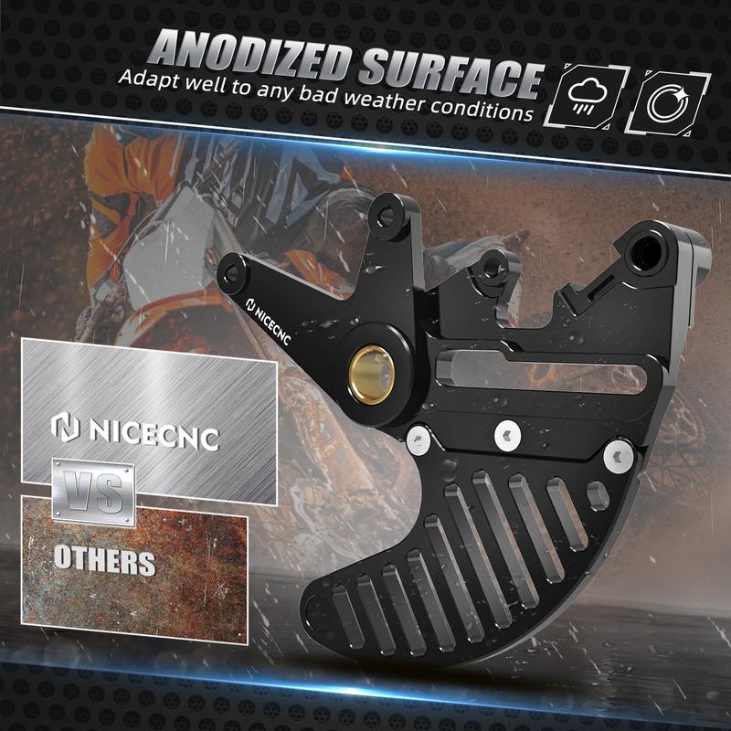 For KTM EXC 300 EXC-F 350 SX 125 SX-F 450 2004-2025 Dual Calipers Bracket Brake Disc Guard For GasGas EC300 For Husqvarna TE300