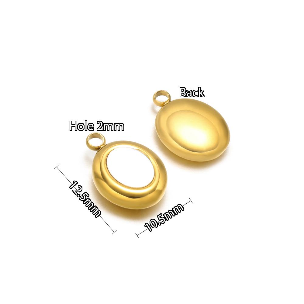 5pcs Stainless Steel Heart Shell Charms Butterfly Pendants for DIY Jewelry Supplies Women Necklace Findings Earrings Making