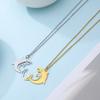 Dainty Animal Pet Lizard Whale Horse Cat Guinea Pig Lovely Charm Stainless Steel Chain Necklace Jewelry Gift for Women Men Teen Boys Girls