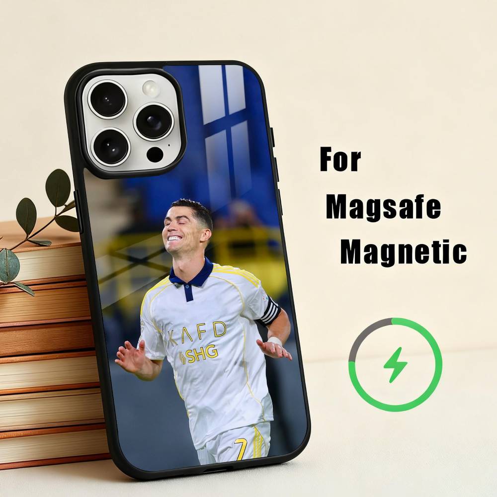 Чехол для телефона C-Cristiano-O R-Ronaldo-O Для iPhone17,16,15,14,13,12,11 Plus, Для чехла с магнитной беспроводной зарядкой
