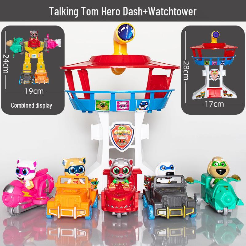Говорящий Том Отряд Героев Трансформирующийся Робот Щенок Смотровая Башня Образовательная Игрушка
