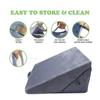Мягкая клиновидная подушка с эффектом памяти на верхней части от Cushy Form Support Pillow Лучшая подушка для сна, чтения, отдыха или поднятия, ежедневные принадлежности