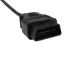 FUSD OBD-II 16-контактный кабель с открытыми концами, OBD2 штекерный 16-контактный круглый удлинительный диагностический кабель 30 см
