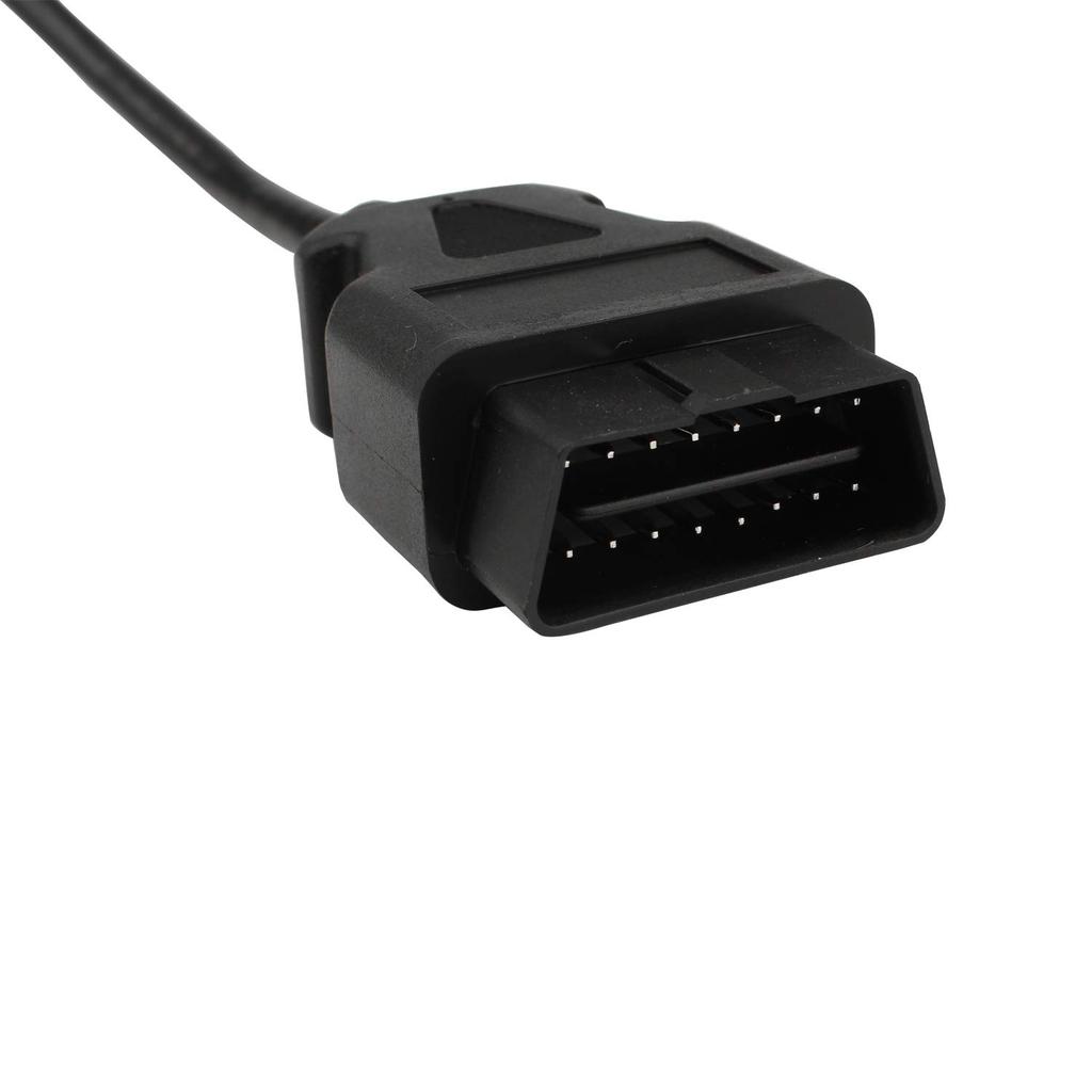 FUSD OBD-II 16-контактный кабель с открытыми концами, OBD2 штекерный 16-контактный круглый удлинительный диагностический кабель 30 см