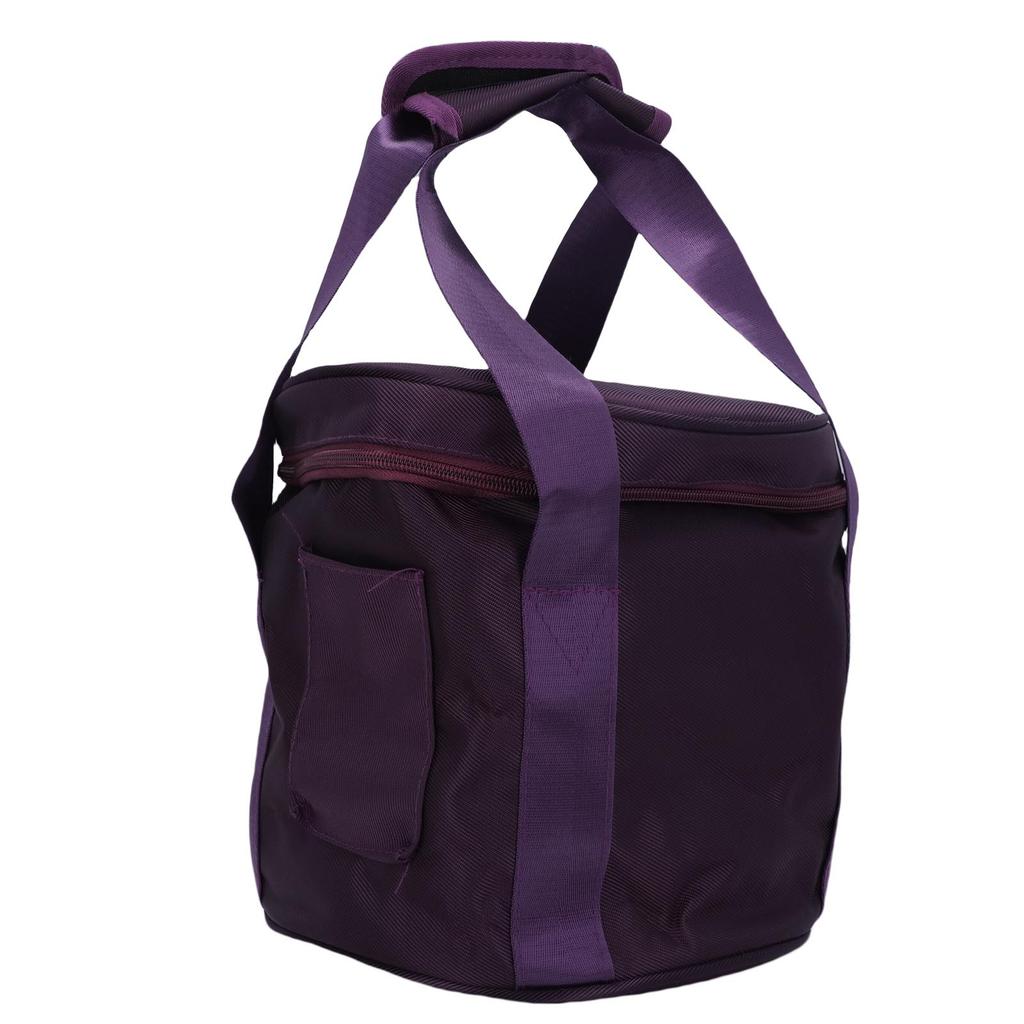 8-дюймовая сумка для хрустальной чаши фиолетовая с хорошей амортизацией утолщенная сумка для переноски музыкальной чаши с внутренней подкладкой