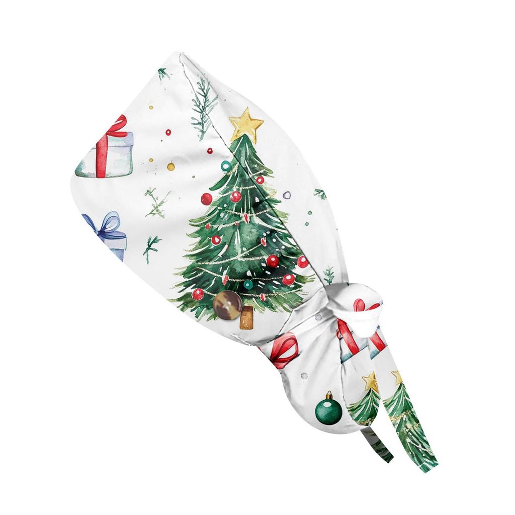 Модная рождественская рабочая кепка с принтом, повседневная женская кепка с хвостиком, кепка с повязкой, кепка Baotou