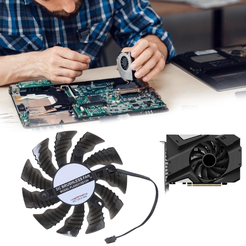 82мм 3-контактный вентилятор охлаждения видеокарты для GTX1650 SUPER ITX MINI кулеры для видеокарты вентилятор игровые радиаторы замена
