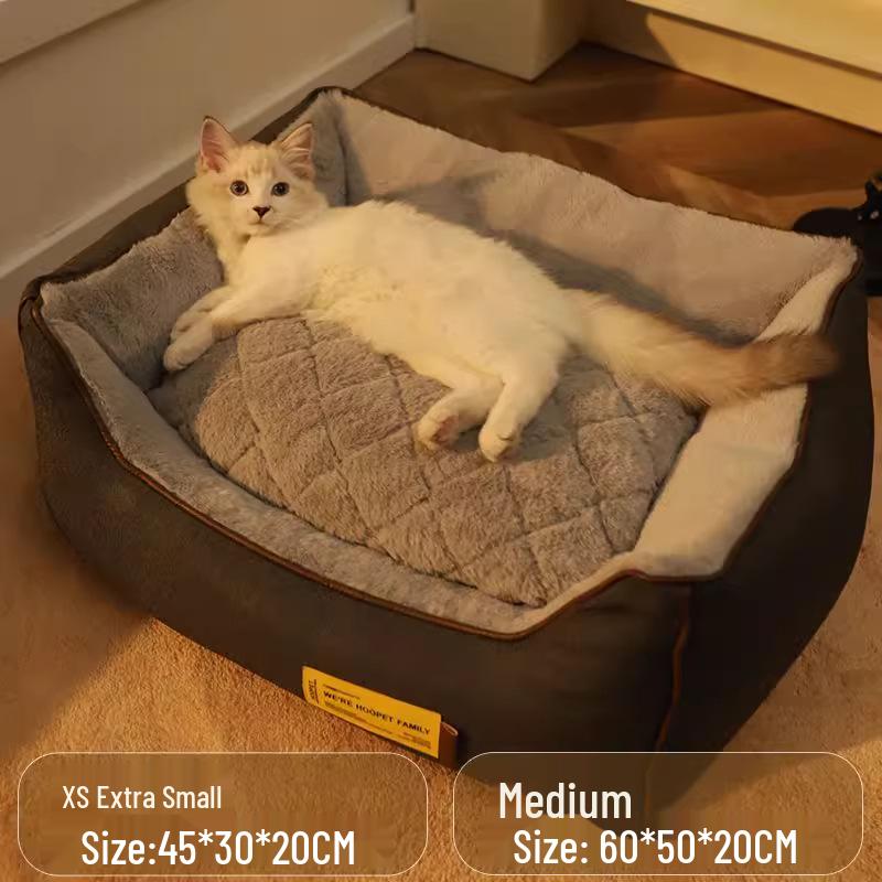 Зимняя теплая лежанка для собаки породы корги: Съемный и моющийся диван для домашних животных для маленьких/средних собак