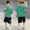 Children's Clothing Boy Hip-hop Pattern T-shirt Summer Loose Short Sleeved Top T-shirt Children's Clothing