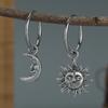 Серьги-подвески в богемном стиле с солнцем, луной и звездами, женские украшения на свадьбу, день рождения и вечеринку