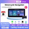 L300 Motorcycle CarPlay GPS 6.3inch Wireless Android Auto Airplay Screen Portable Motorcycle Monitor Optional DVR TPMS