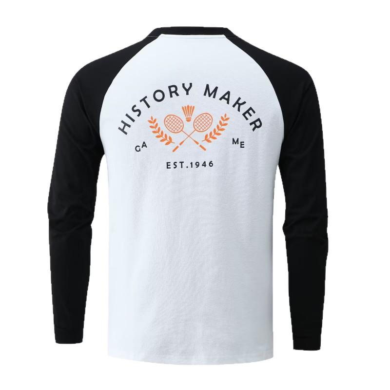 Quick-Dry Long Sleeve Badminton Shirt Men Women Kids Training Sportswear Winter