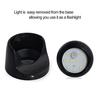Black wireless induction LED wall light battery powered  can rotate 360 ° support three modes of always on induction and off universal indoors