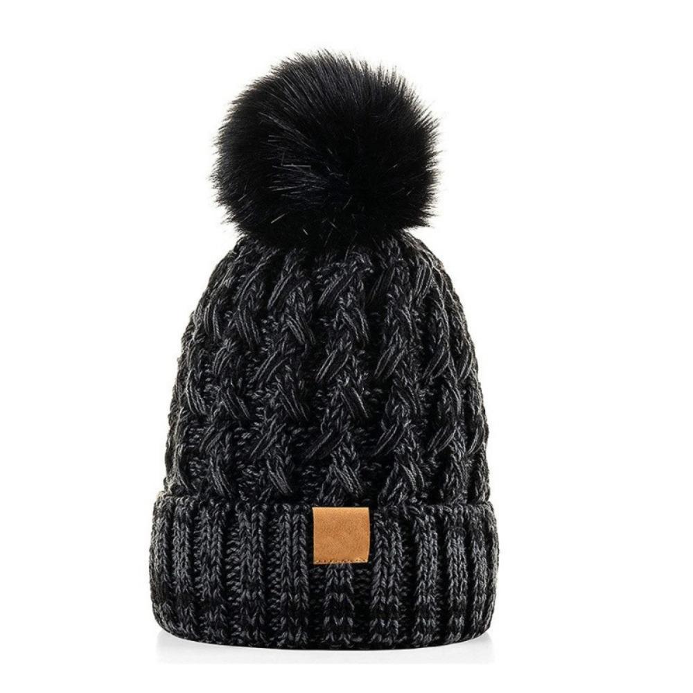Thicken Knit Beanie Hat Twist Knitting Slouchy Warm Cap Warm Women Winter Hat Outdoors