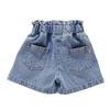 Детские джинсовые шорты для летней верхней одежды, плиссированные джинсовые шорты для девочек