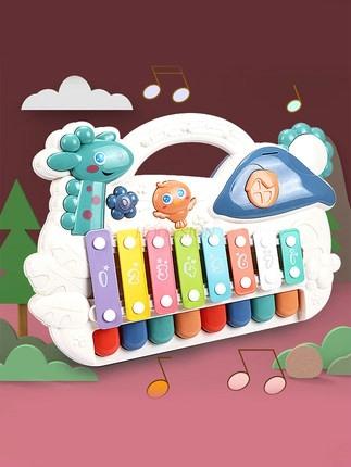 Baby Octave Hand Percussion Piano 2 In 1 Xylophone Baby Children Piano Keys Music Toys Baby Instruments