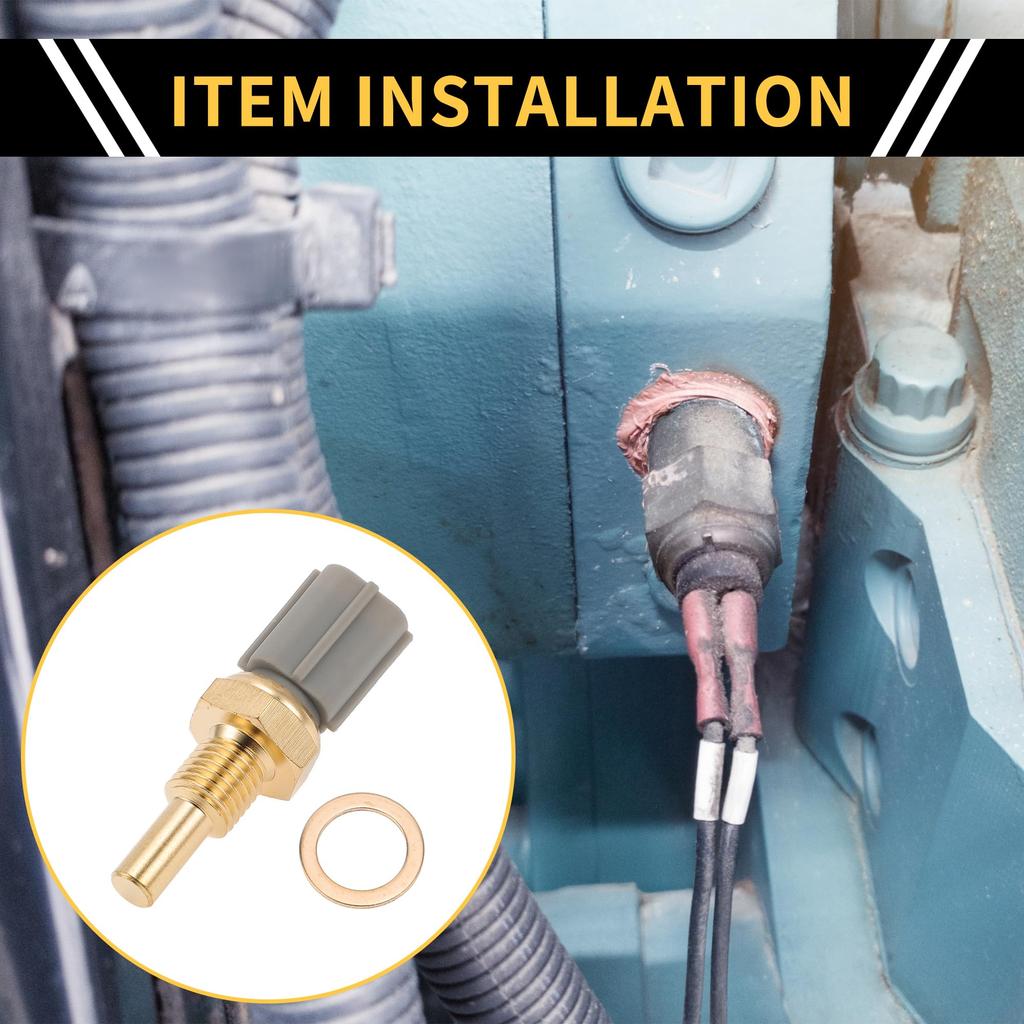 REPAIROCK For Toyota Tacoma 1995-2004 Temperature Sensor Temperature Sensor Transmission Unit Sensor No.8942235010 Gold Tone