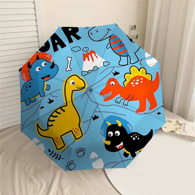 1PC Dinosaur Roar Umbrella-8-Rib Reinforced, Automatic Open, Lightweight & Durable, Fashion Accessory for Outdoor-L0386
