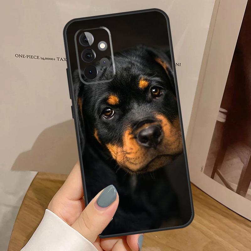 Чехол для Samsung Galaxy A53 A33 A13 A23 A15 A25 A35 A55 A51 A71 A12 A32 A52 A14 A34 A54 с изображением ротвейлера