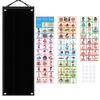 1 Set Kids Visual Schedule Chart 2-in-1 Daily Chore Routine Learning Tool Folding Kid Visual Timeline School