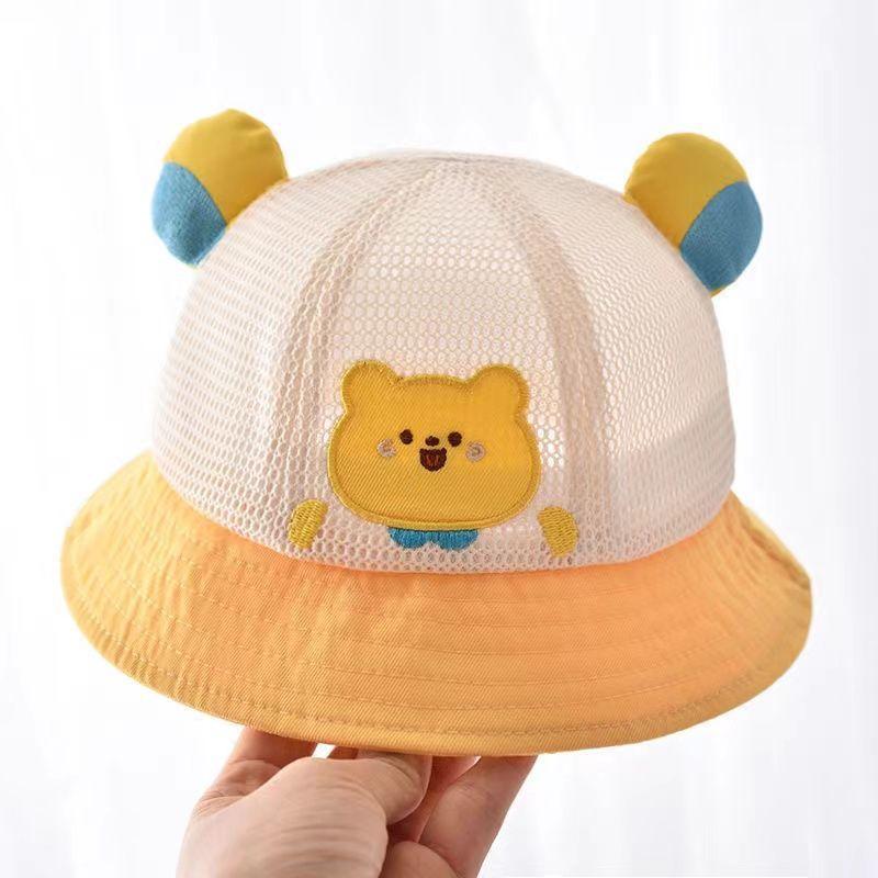 Summer Baby Sun Hat Thin Breathable Fisherman Cap for Infant Boys and Girls UV Protection Outdoor Shade