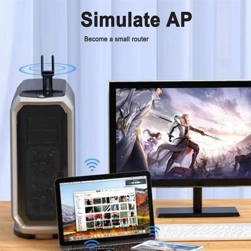 Wifi 1200M Usb 3.0 Wifi Adapter Dual Band 2.4G 5G 1200Mbps Wifi Usb Network Card Wireless Dongle Receiver Rtl8812 Antenna