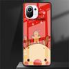 Стеклянный чехол для Xiaomi Poco X3 NFC 11 Lite 11T F3 M3 для Redmi Note 11 10 9 8 Pro 10S 9S 9A 9C Чехол для телефона Snow Merry Christmas
