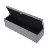 Velvet, Upholstered Bench, Padded Bench, Bed Stool, Bench with Storage, Grey 138 x 41 x 42 cm