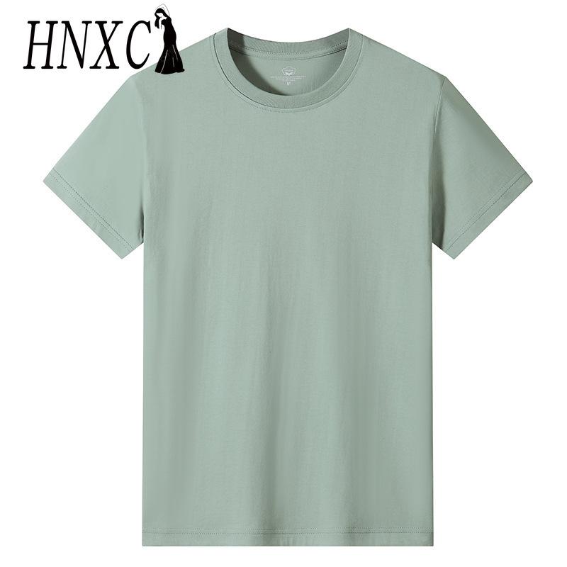 HNXC Хлопковая футболка с коротким рукавом, мужская модная свободная рубашка с половиной рукава, сострадательная рубашка с принтом