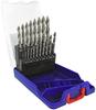 Набор сверл по металлу Tivoly Smart Point HSS – 19 шт. Ø 1–10 мм, автоматическое центрирование и Smart Point, хвостовик Tri-Flat 5 мм, кейс CLIPSTER