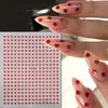 6Pcs Mini Heart Nail Stickers Laser-Cut Love-Themed DIY Nail Patch Decoration, Romantic Nail Art|Romantic Nail Design Stickers