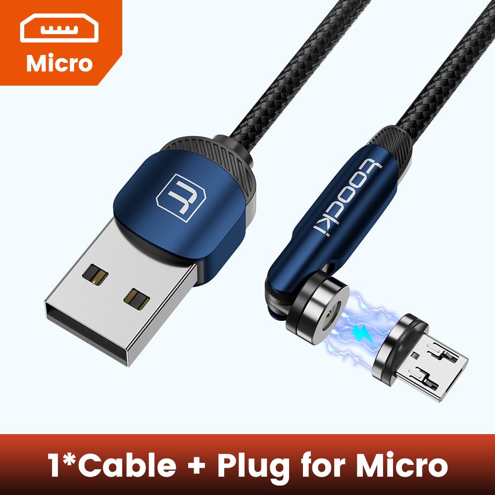 Магнитный кабель Tooki для быстрой зарядки, кабель Micro USB Type C для iPhone, Samsung, Xiaomi, магнитное зарядное устройство, провод для передачи данных мобильного телефона