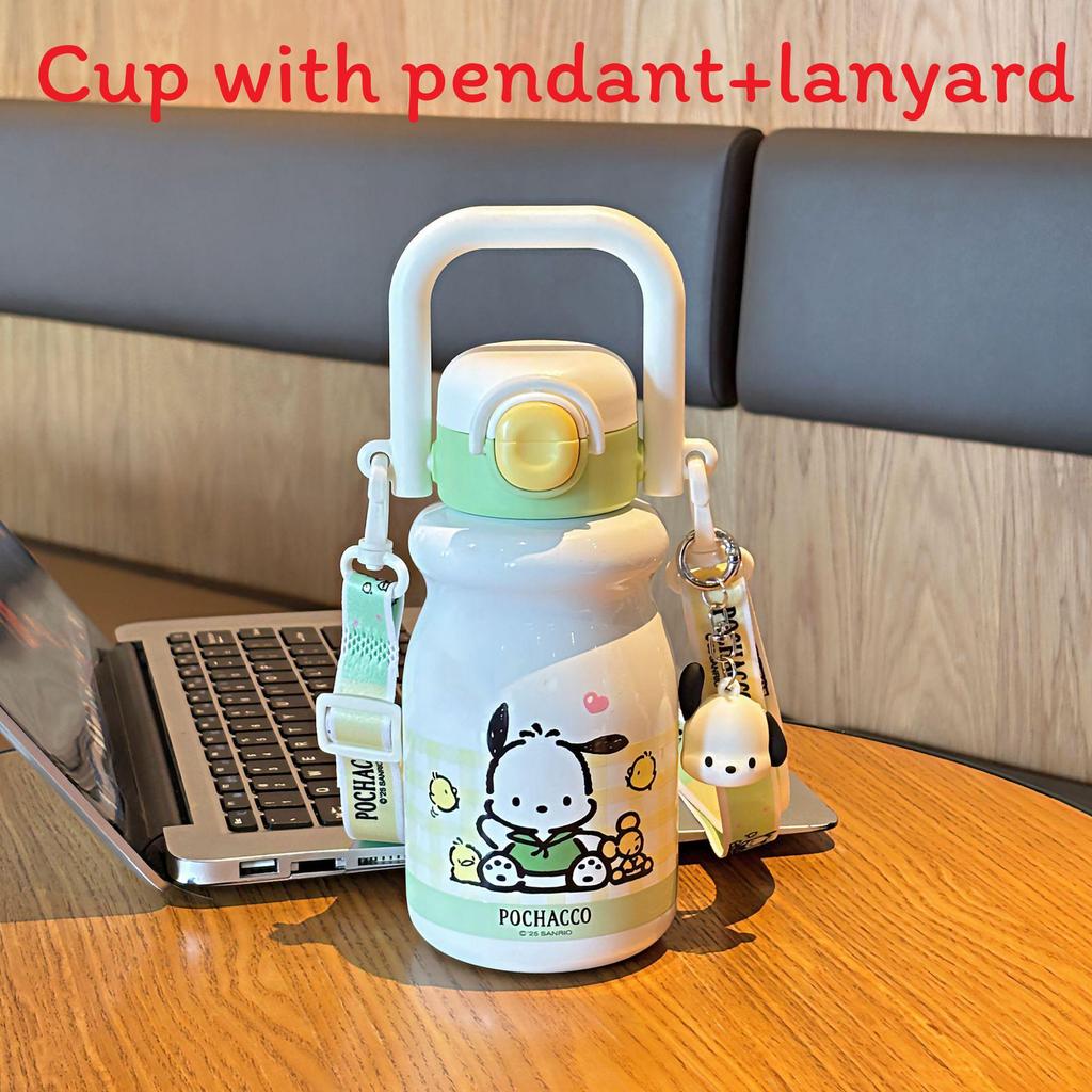 Изолированная дорожная кружка Pochacco с регулируемым ремешком для детей и для школы
