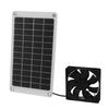 Solar Exhaust Fan IP67 Waterproof 10W 12V Solar Panel Ventilation Fan for Chicken Coop Shed Pet