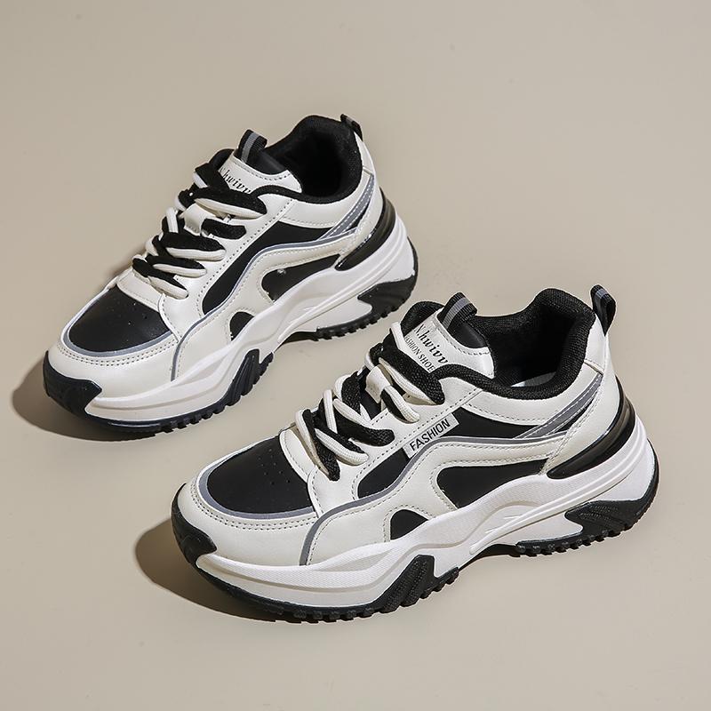 Fashion Women Walking Sneakers Lace Up Chunky Shoes Breathable Shoes Wedge Casual Tennis Platform Sports Designer Shoes