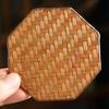 Heat Insulation Vine Woven Coaster Bamboo Cup Mat Natural Rattan Coaster  Tea Accessories