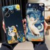Милый Мультяшный Кот Чехол для Телефона для Xiaomi Redmi Note 14 13 Pro Plus 12C 13C K80 10 12 11 A1 A3 14C A4 A5 9 8 7 A1 A2 K40