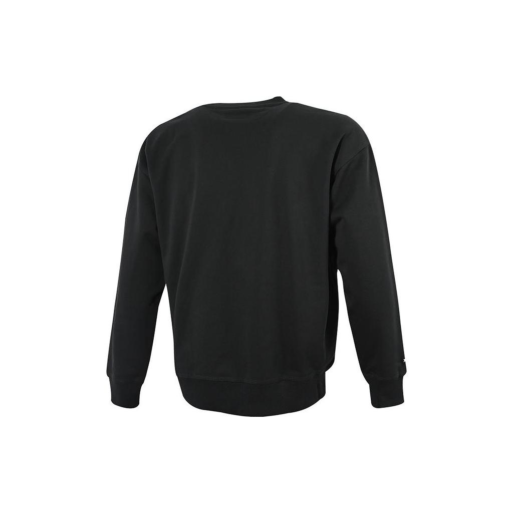 Converse Embroidered Workmark Fleece Crew Asia Sizing 'Black' Men's 10023777-A03